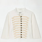 Ladies short blazer in hussar style with cord loops and brass buttons Fashion Glam