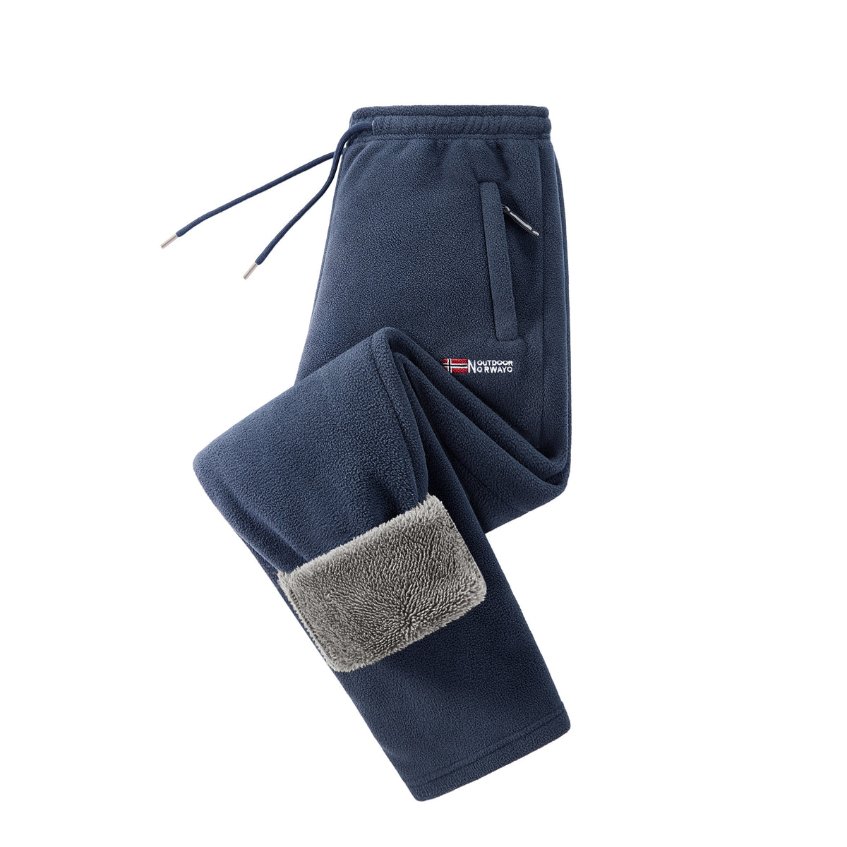 Women's fleece jogging pants with teddy lining and zip pockets Fashion Glam