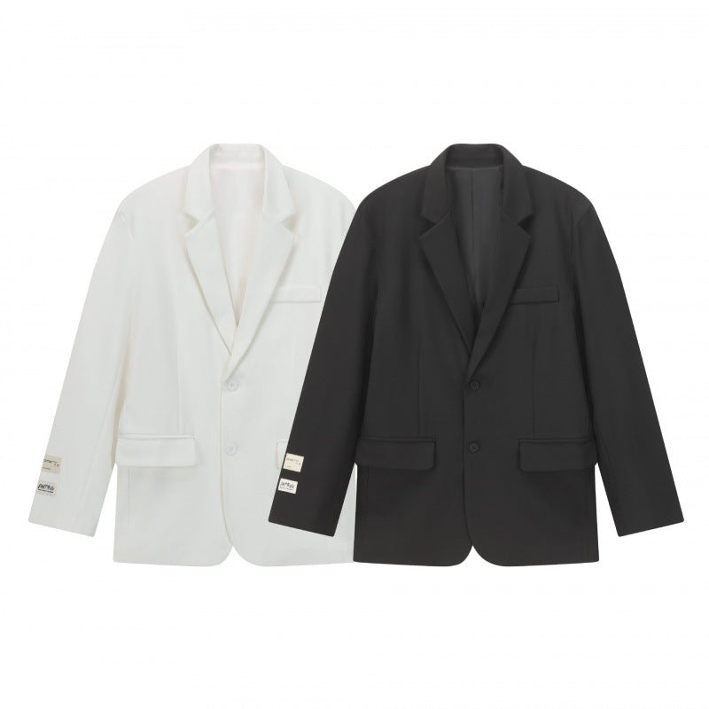 Unisex Boxy Oversized Blazer with Notch Lapel and Flap Pockets Fashion Glam
