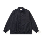 Unisex Boxige lightweight bomber jacket made of cotton blend with stand-up collar, zipper and drawstring hem Fashion Glam