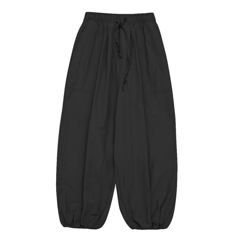 Unisex balloon pants with drawstring, elastic cuffs and relaxed fit Fashion Glam