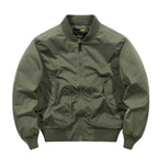 Men's Oversized Nylon Bomber Jacket with distinctive flap pockets and ribbed cuffs Fashion Glam
