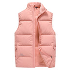 Women's quilted vest with thermal insulation and stand-up collar Fashion Glam
