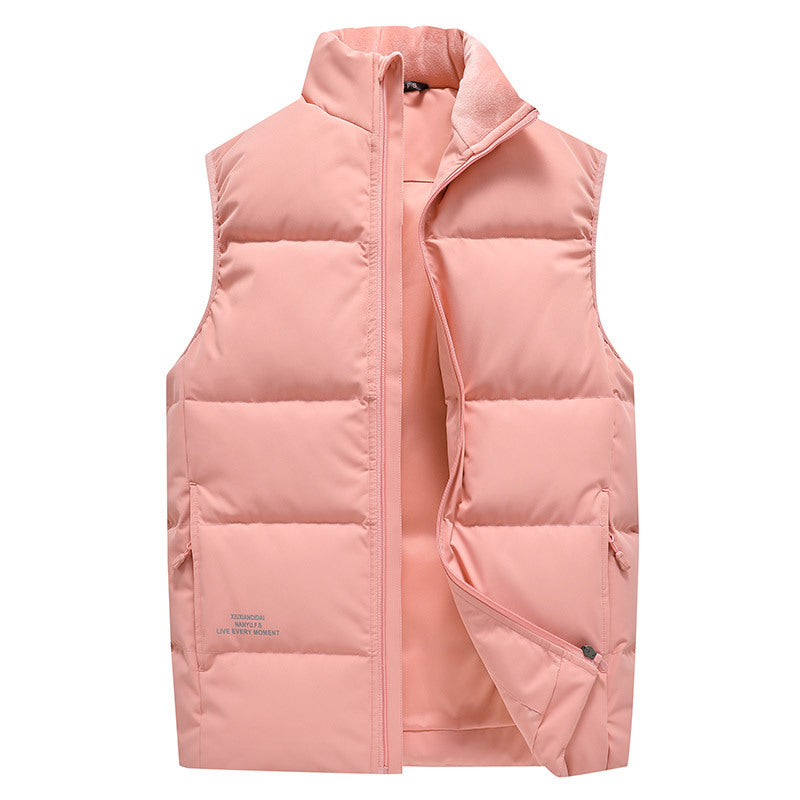 Women's quilted vest with thermal insulation and stand-up collar Fashion Glam