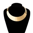 Women Choker Necklace with Modern V Design Fashion Glam