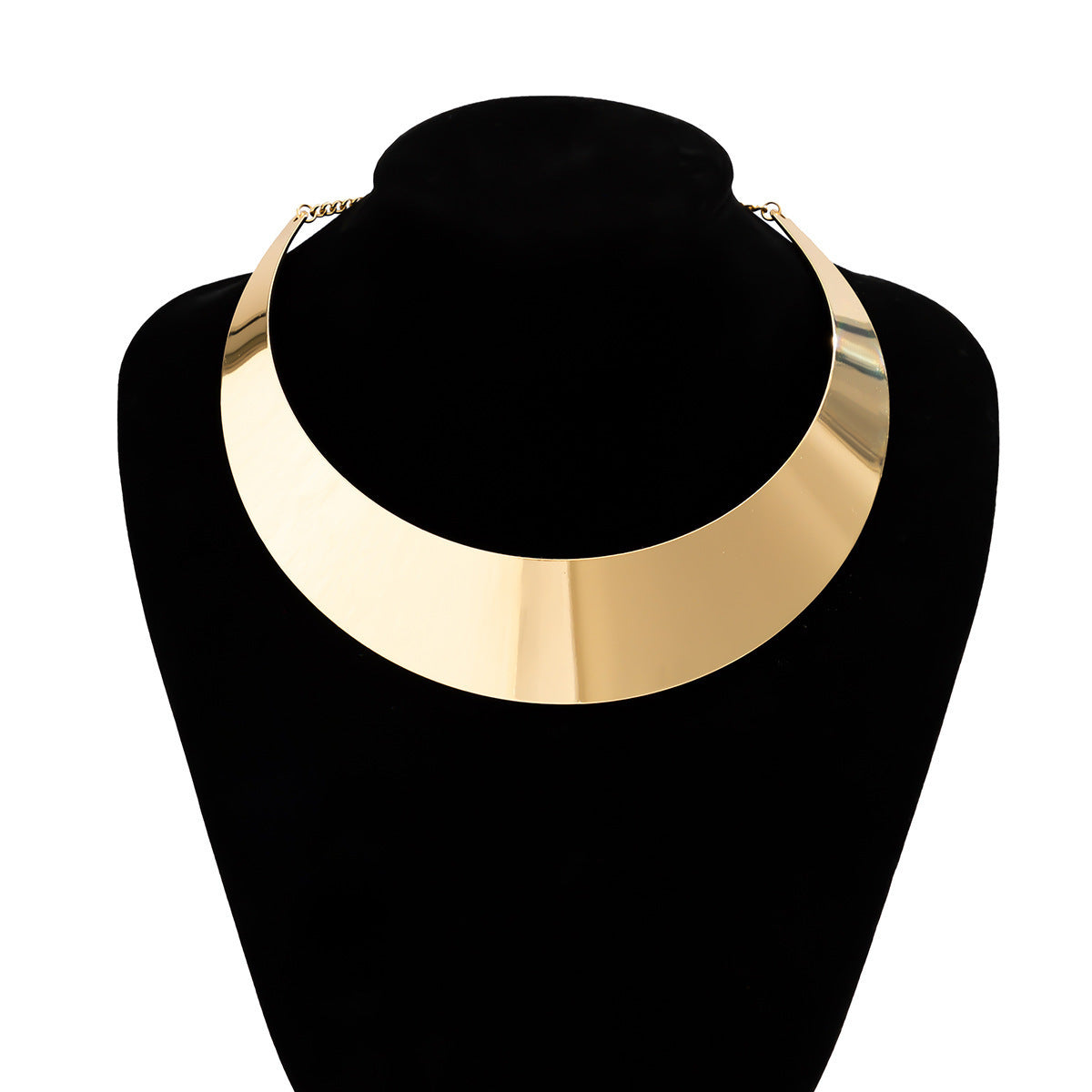 Women Choker Necklace with Modern V Design Fashion Glam