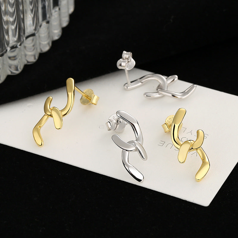 Women's earrings with sparkling circle pendant Fashion Glam
