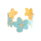 Ladies' bangle with floral motifs Fashion Glam