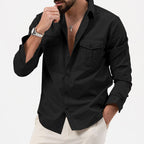 Men's shirt with two chest pockets, Kent collar and classic fit Fashion Glam