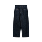 Women's Loose High-Waist Straight Jeans made of raw denim with relaxed fit Fashion Glam