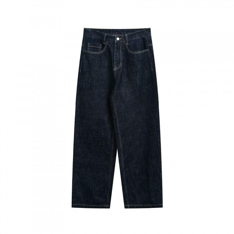 Women's Loose High-Waist Straight Jeans made of raw denim with relaxed fit Fashion Glam
