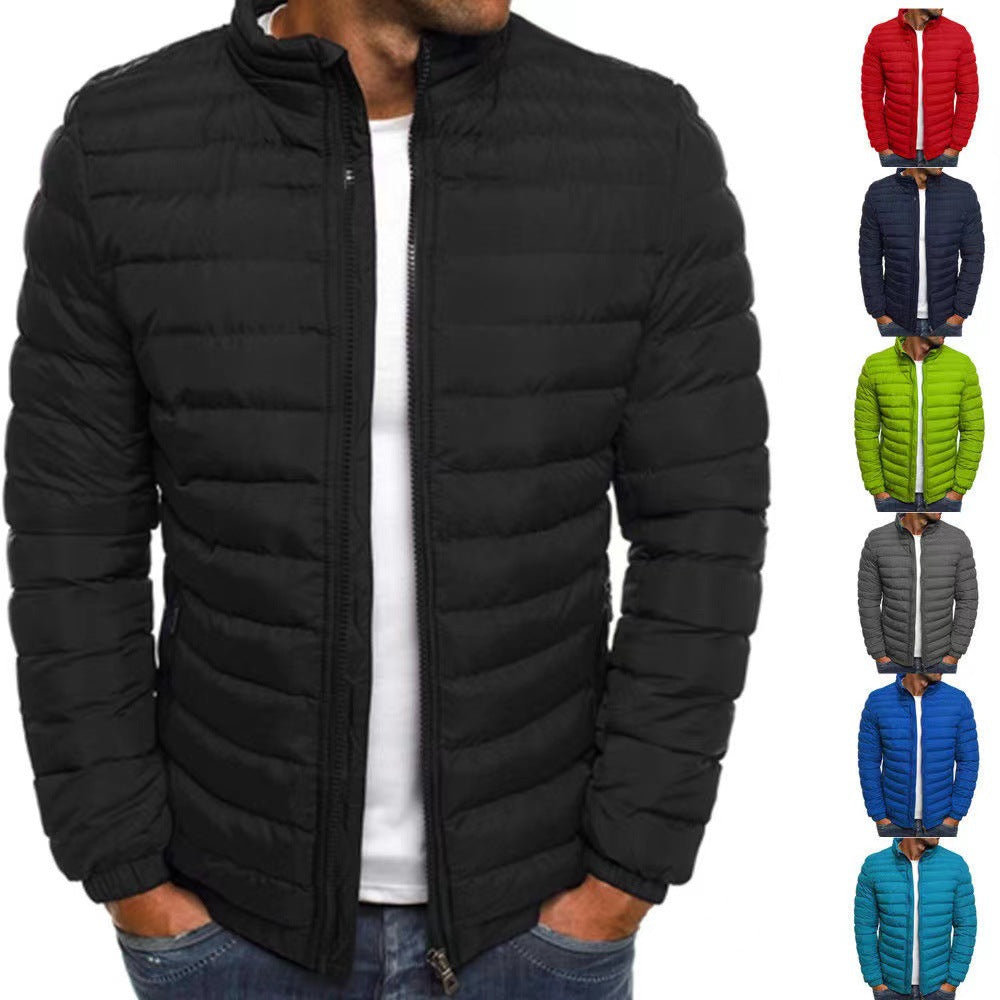 Men's lightweight quilted jacket with high collar and optimal insulation Fashion Glam
