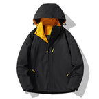 Men's minimalist technical hooded softshell jacket with matte finish and concealed zippers Fashion Glam