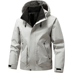 Men's technical hooded softshell jacket with adjustable hood and utility pockets Fashion Glam