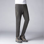 Women's Slim-Fit Stretch Trekking Pants with Pre-shaped Knees and Elastic Comfort Waistband Fashion Glam
