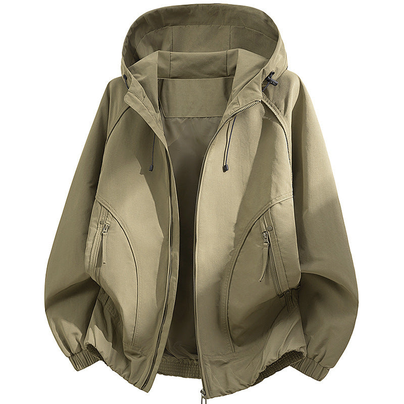 Men's technical hooded softshell jacket with adjustable hood and utility pockets Fashion Glam