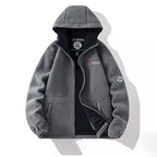 Women's Hooded Fleece Jacket with Teddy Lining and Full Zip Fashion Glam