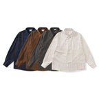 Unisex Oversized Striped Shirt in Relaxed Fit with Chest Pocket Fashion Glam