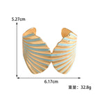 Women's bangle with elegant shell design Fashion Glam