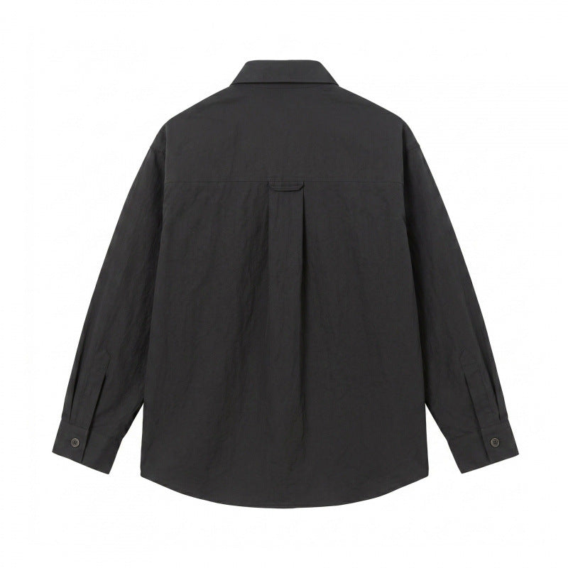 Unisex Boxy Overshirt with large patch pockets and shirt collar Fashion Glam