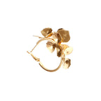 Ladies Creoles with artistic floral ornament Fashion Glam