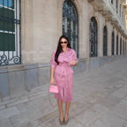 Women's short jacket with belted waist, asymmetrical lapel, and peplum hem Fashion Glam
