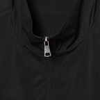 Women's lightweight adjustable windbreaker with stand-up collar, drawstring and tulle trim Fashion Glam