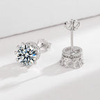 Ladies earrings with sparkling zirconia in elegant wreath design Fashion Glam