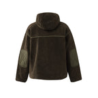 Unisex Kastige Fleece Hoodie with Utility Pockets and Drawstring Hem Fashion Glam