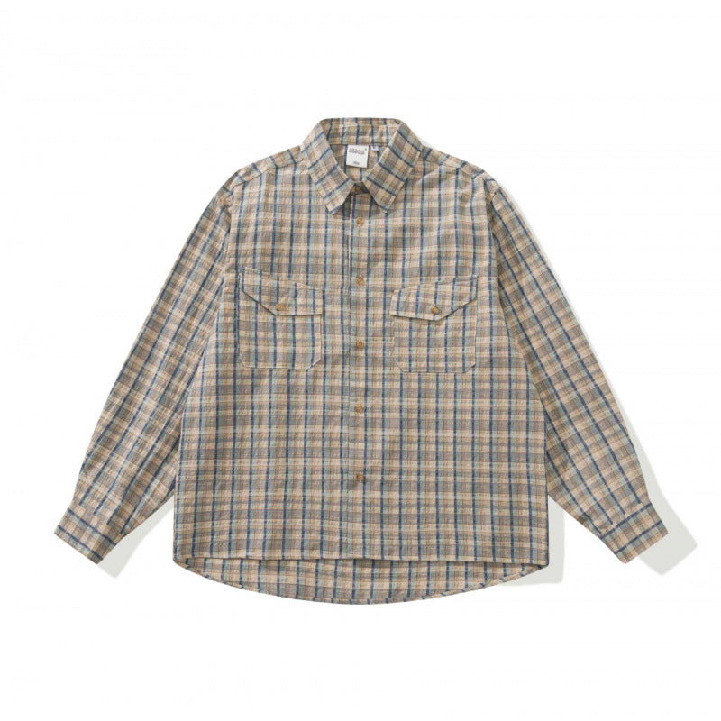 Unisex Boxy Overshirt made of cotton-linen blend with patch chest pockets Fashion Glam