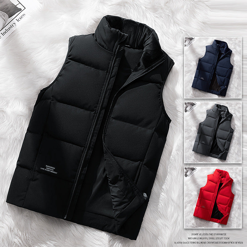 Women's quilted vest with thermal insulation and stand-up collar Fashion Glam