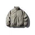 Unisex Boxy short padded transitional jacket with high stand collar and elastic hem Fashion Glam
