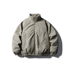 Unisex Boxy short padded transitional jacket with high stand collar and elastic hem Fashion Glam