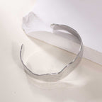 Women's Open Bangle in Modern Bamboo Design Fashion Glam