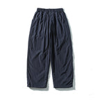 Unisex Loose Crinkle Pants with elastic drawstring waistband, drop-crotch, and side pockets Fashion Glam
