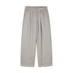 Women's culotte pants with wide leg, high waistband, and fine stripe pattern Fashion Glam