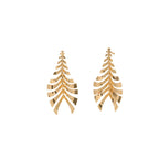 Women Hanging Earrings in Elegant Leaf Design Fashion Glam