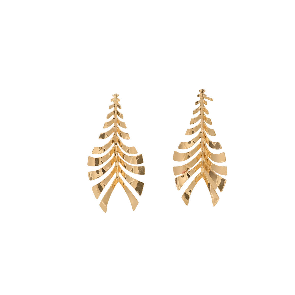 Women Hanging Earrings in Elegant Leaf Design Fashion Glam