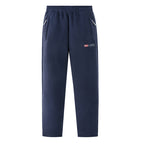 Women Comfortable Thermo-Fleece Jogging Pants with Elastic Waistband and Zipper Pockets Fashion Glam