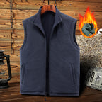 Men's functional vest in urban utility style with organizer pockets and stand-up collar Fashion Glam