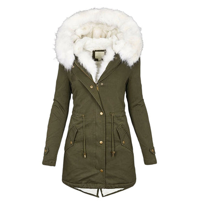 NADINE - JACKET WITH FUR COLLAR