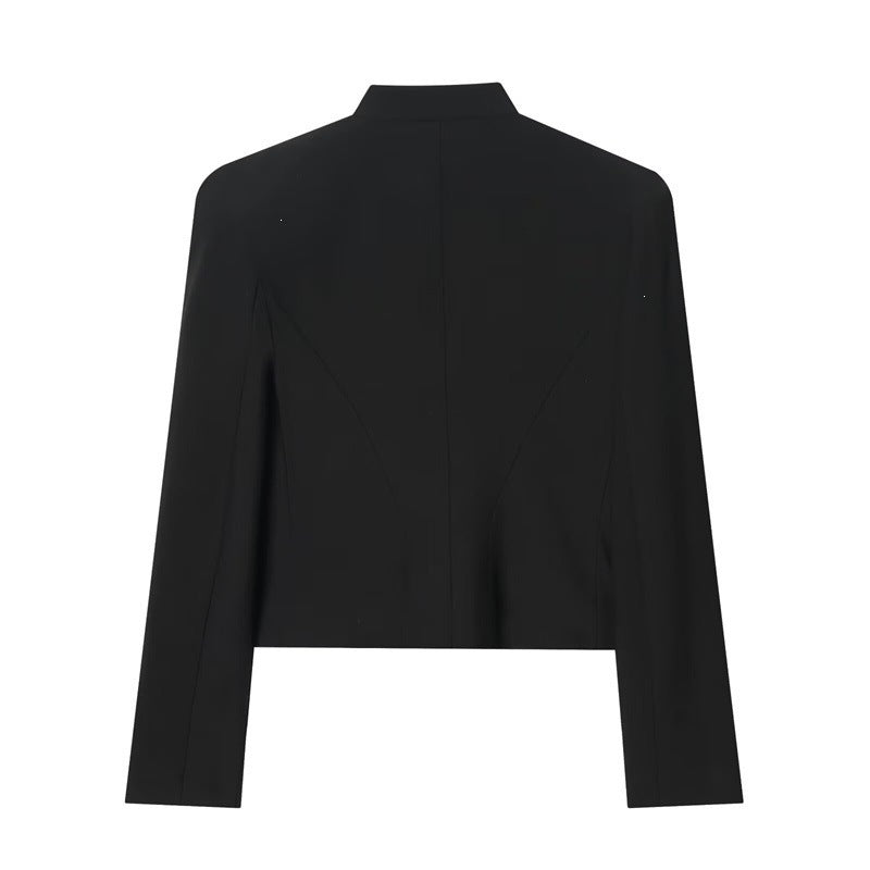 Ladies short blazer in hussar style with braided breastplate and brass buttons Fashion Glam
