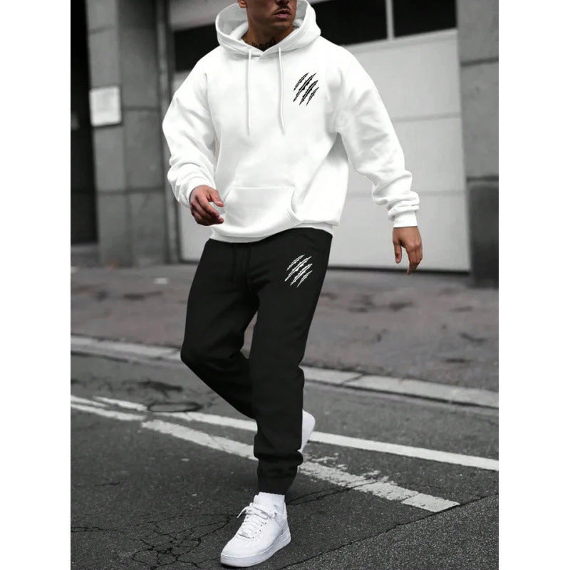 Men's tracksuit with modern graphic design and practical pockets Fashion Glam