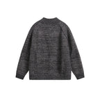 Unisex Knit Zip Jacket with Stand-up Collar, Raglan Sleeves and Ribbed Cuffs Fashion Glam