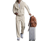 Men's Sporty Two-Piece Jogging Suit with Modern Cut and Practical Pockets Fashion Glam