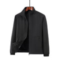 Men's lightweight transitional jacket with fleece lining and stand-up collar Fashion Glam