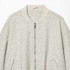 Women's Boxy Bomber Jacket made of Sweat Material with Zipper and Arm Pocket Fashion Glam