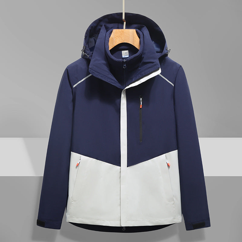 Men's Softshell Outdoor Jacket with Hood, windproof and waterproof Fashion Glam
