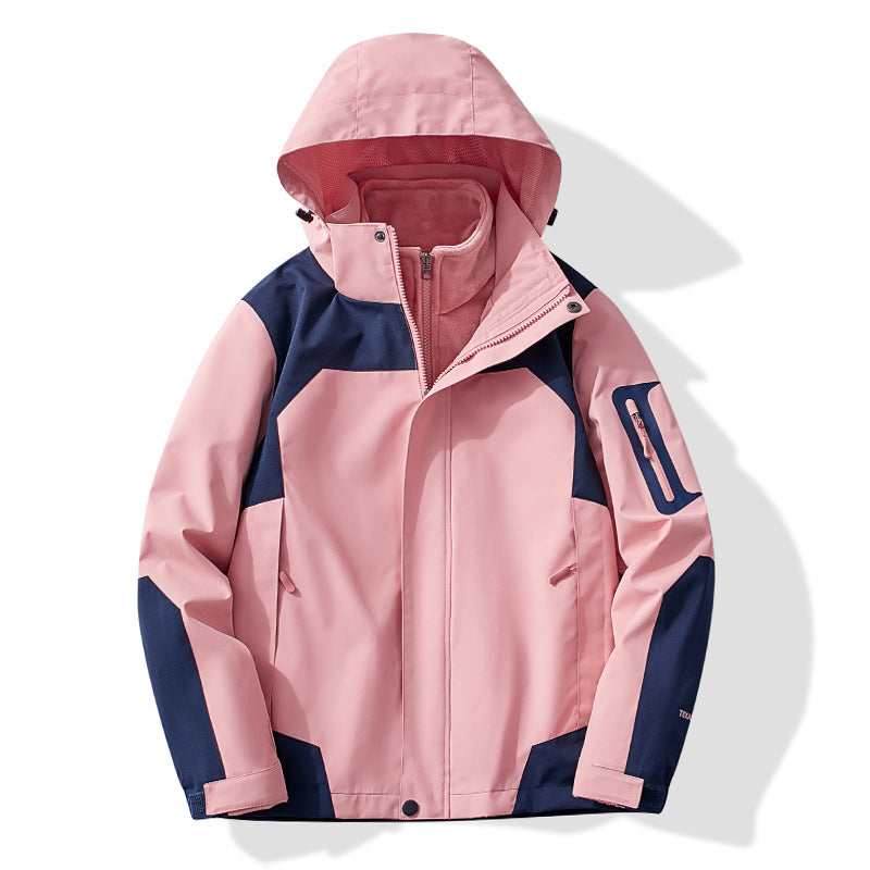 Ladies Multifunctional Trekking Softshell Jacket with removable fleece lining and hood Fashion Glam