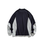 Unisex Wide cut windproof functional sweatshirt with contrast panels Fashion Glam